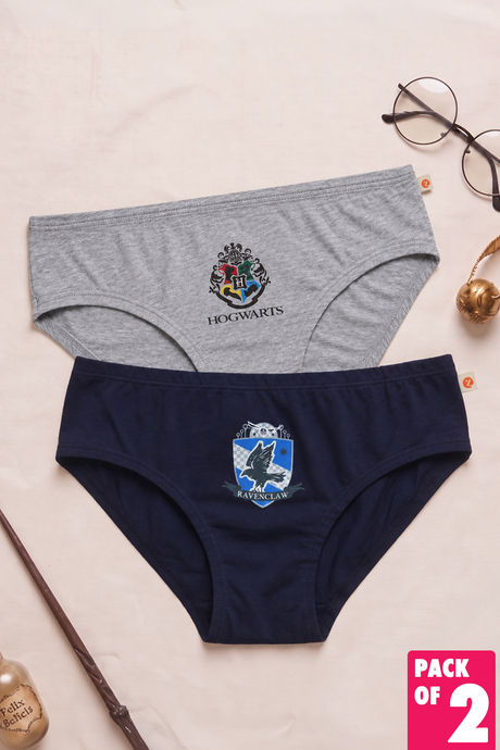 Zivame Girls Harry Potter Briefs (Pack of 2) - Multicolor Buy Zivame Girls Harry Potter Briefs (Pack of 2) - Multicolor